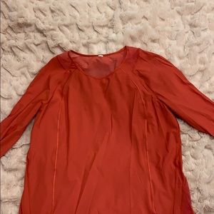 Lululemon mesh type long sleeve shirt